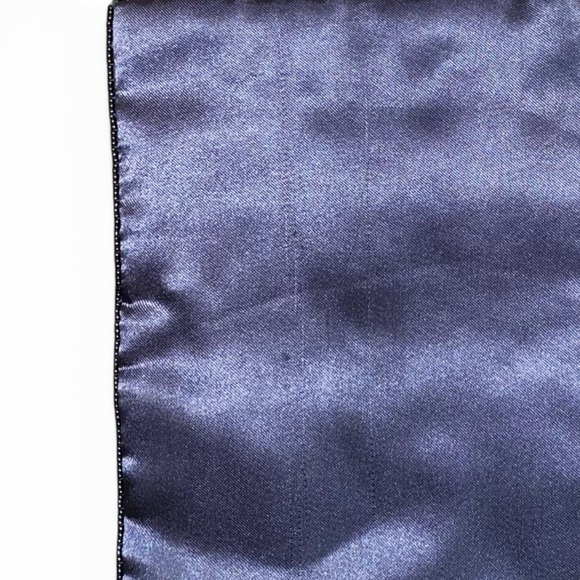 Shiseido Y2K Beaded Satin Grey-Purple Mini Handbag - Picture 6 of 6